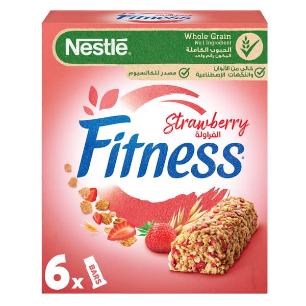 Nestle Fitness Strawberry Cereal Bar 6X23.5G