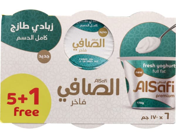 Al Safi Full Fat Fresh Yoghurt 5 + 1 Free