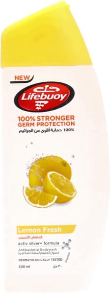 Lifebuoy Active Silver Formula Lemon Fresh Antibacterial Body Wash 300Ml