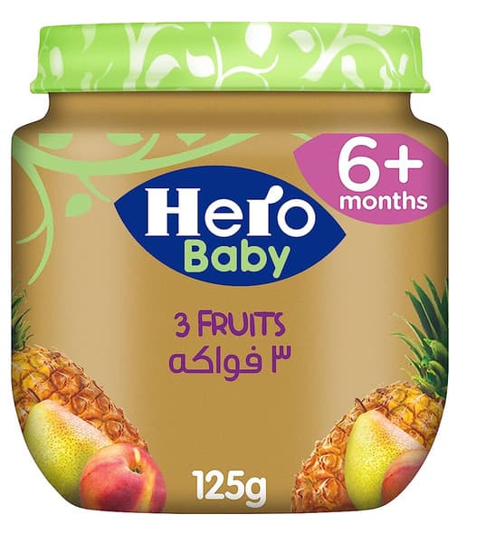 Baby Food 3 Fruits Puree 6 Months+