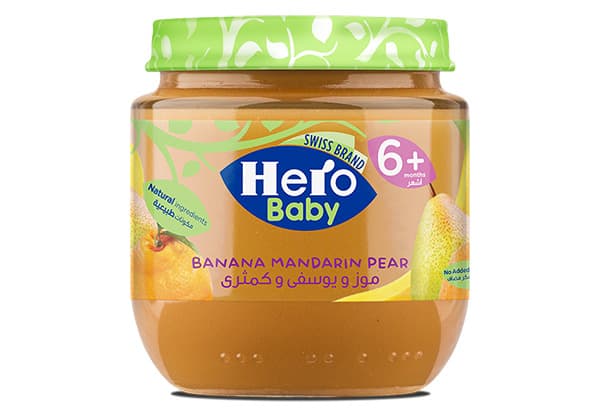 Baby Food Banana Mandarin Pear Puree 6 Months+