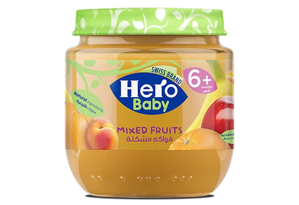 Hero Baby Food Mixed Fruit Puree 6 Months+ 125G