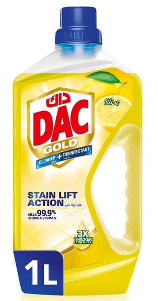 Dac Gold Citrus Burst Disinfectant Liquid Cleaner 1L