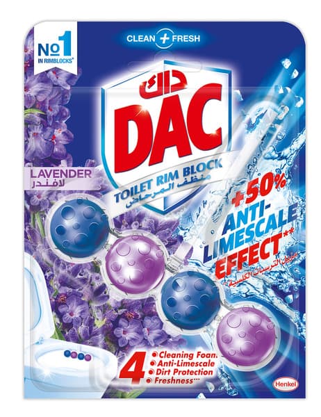Dac Lavender Toilet Rim Block