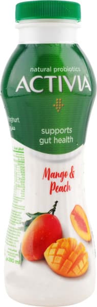 Activia Yoghurt Go Mango & Peach 280Ml