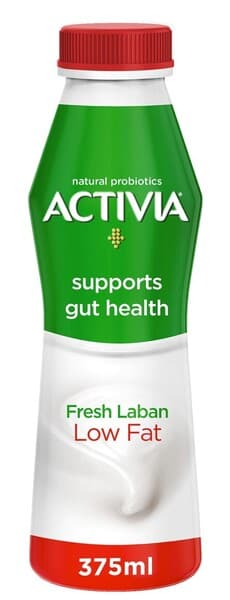 Activia Fresh Laban Low Fat 375Ml