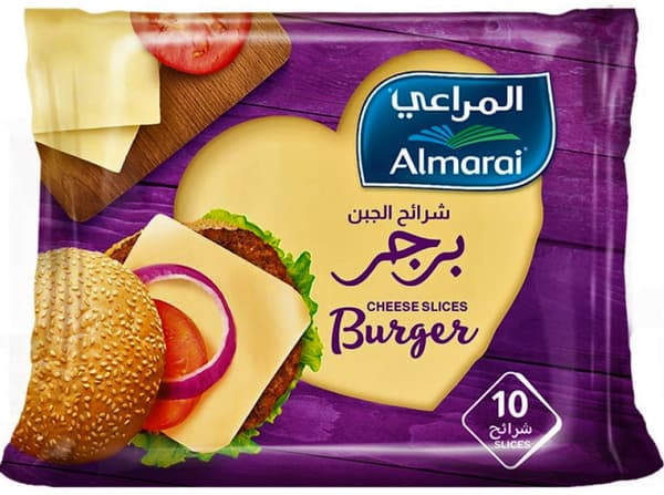 المراعي شرائح جبنة البرجر، 10 شرائح