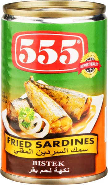 555 Bistek Fried Sardines 155G