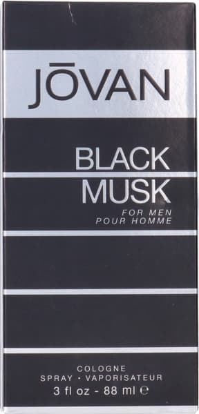 Jovan Black Musk Cologne Spray for Men 88ml