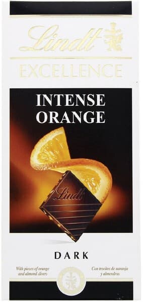 Lindt Excellence Intense Orange Dark Chocolate Bar 100G