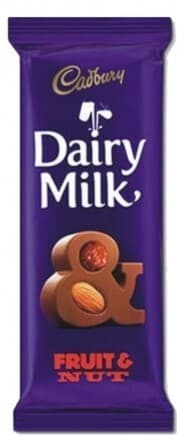 Cadbury Fruit & Nut Chocolate Bar 100G
