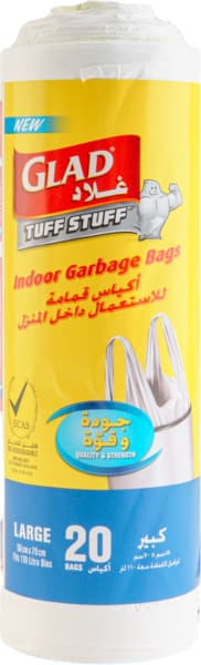 Glad Indoor Garbage Bags Large 20's