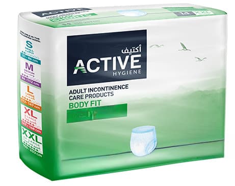 Active Hygiene Body Fit Shorts Large (112-147Cm) Adult Diapers 10's