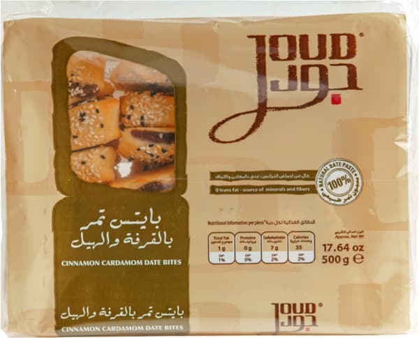 Joud Date Bites With Cinnamon Cardamom 500G