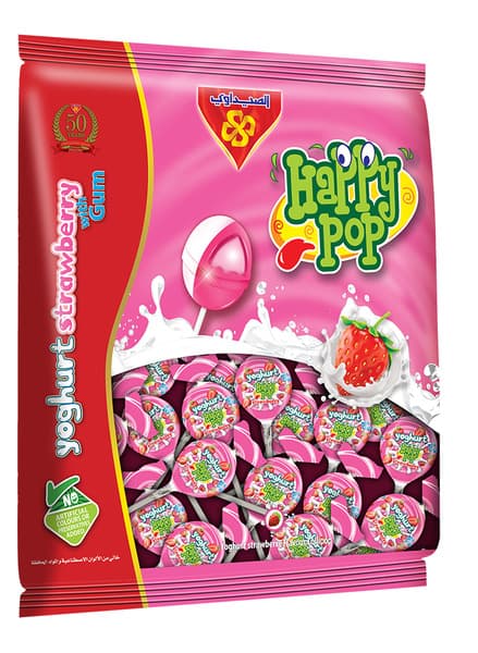 Al Seedawi Yoghurt With Strawberry Happy Pop 10Pcs