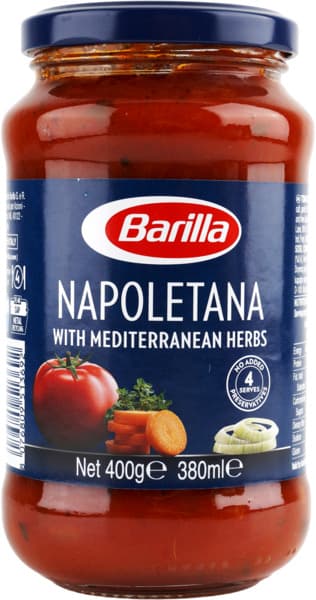 Barilla Napoletana Pasta Sauce With Italian Tomato And Basil 400 G