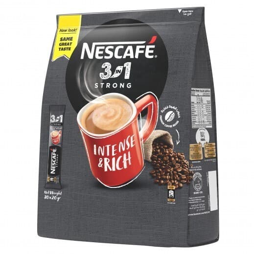 Nestle Nescafe 3 In 1 Intenso Instant Coffee 30X20G