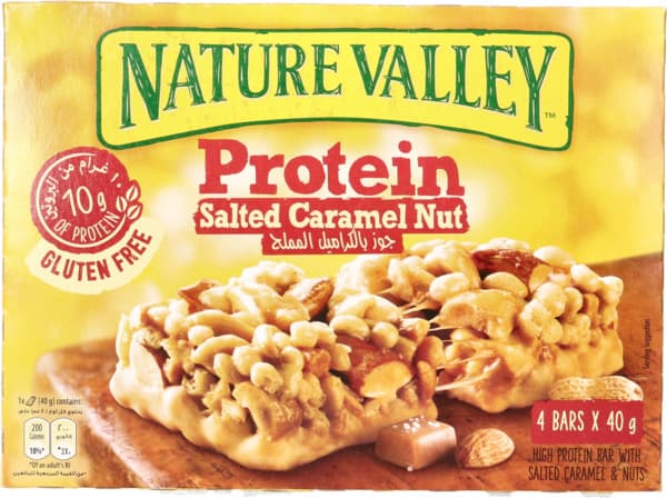 Nature Valley Salted Caramel & Nuts Protein Bar 4X40G