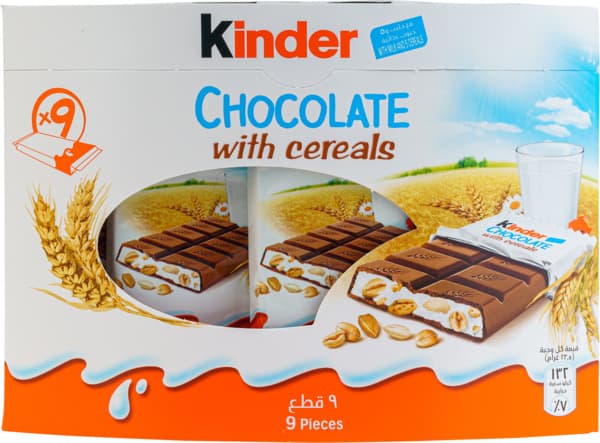 Kinder Country Chocolate Bar With Cereals 9X23.5G