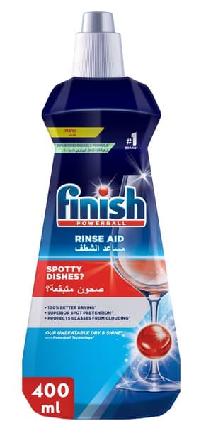 Finish Rinse Aid Dish Liquid 400Ml