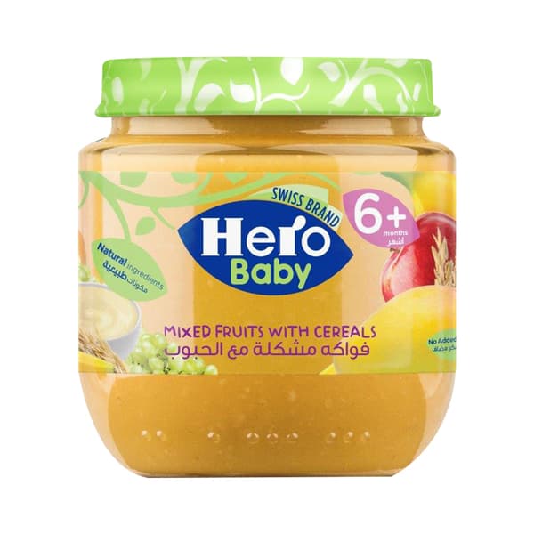 Hero Baby Food Mixed Fruit With Cereal 125G