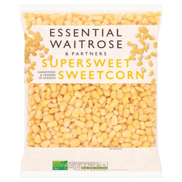Essential Waitrose Supersweet Sweetcorn 750G
