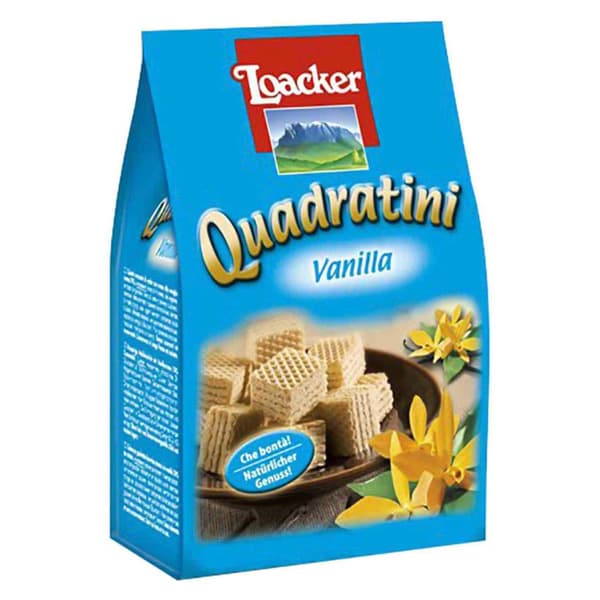 Loacker Quadratini Vanilla Wafer 125G