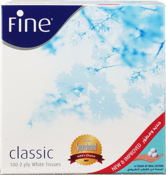 Fine Classic Facial Tissue 100's