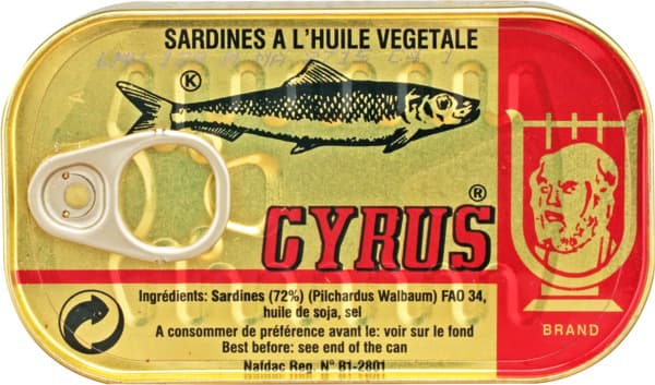 Cyrus Sardine In Oil 125G