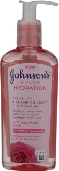 Johnson's Fresh Hydration Micellar Cleansing Jelly With Rose Water 200Ml