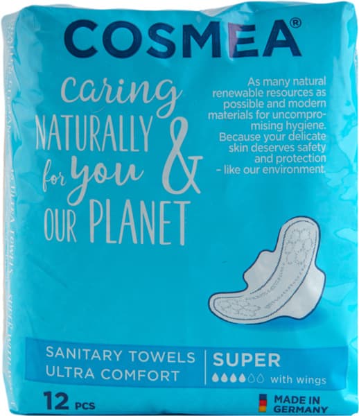 Cosmea Sanitary Towels Ultra Comfort Super 12Pcs