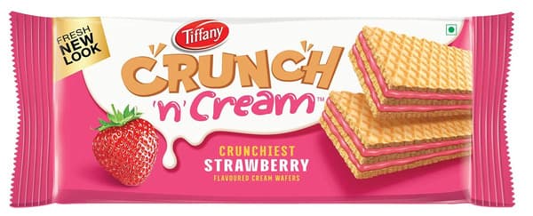 Tiffany Crunch N' Cream Crunchiest Wafer Strawberry 76G