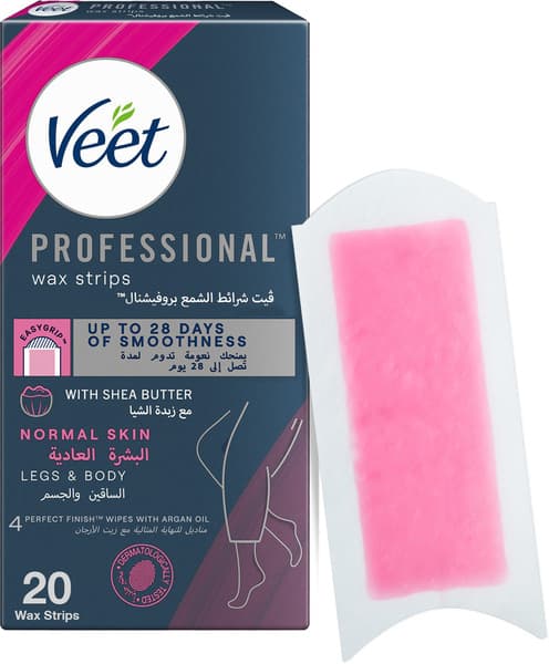 Veet Easy Grip Wax Strip Aloe Vera & Violet Blossom For Normal Skin 20's