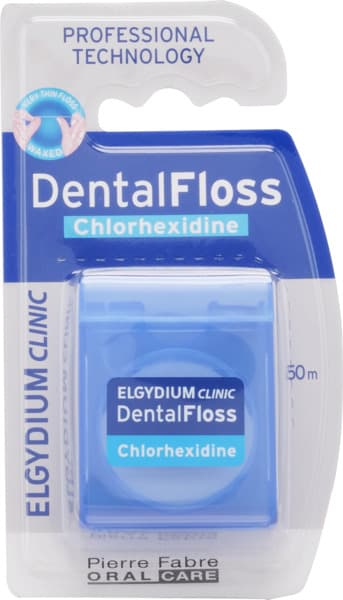 Elgydium Dental Floss Chlorhexidine 50Ml
