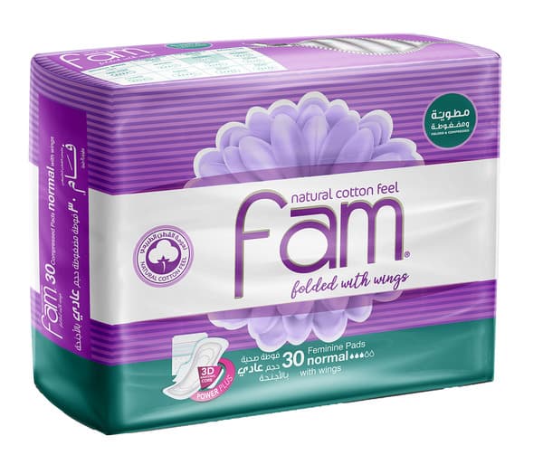 Fam Trifold Normal Pads With Wings 30's