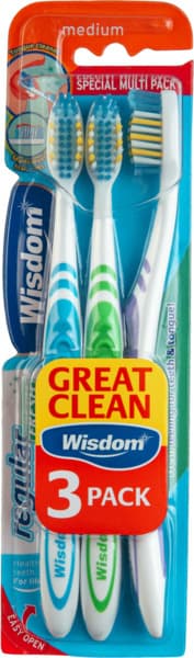 Wisdom Fresh Toothbrush 3Pcs Medium