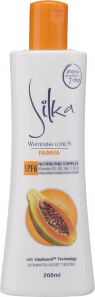 Silka Green Papaya Skin Whitening Lotion