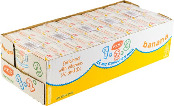 KDD 123 Banana Milk 30X125Ml