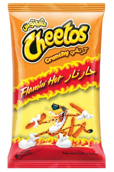 Cheetos Crunchy Flamin' Hot Corn Snacks 50G