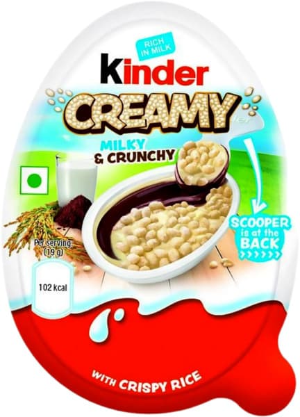 Kinder Creamy Milk & Crunchy Chocolate With Crispy Rice 19G