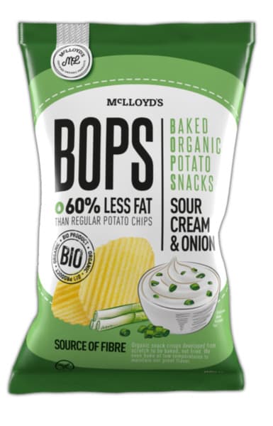 Organique Bops Sour Cream & Onion Potato 85G
