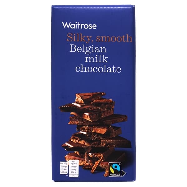 Waitrose Belgian Chocolate Milk 180G