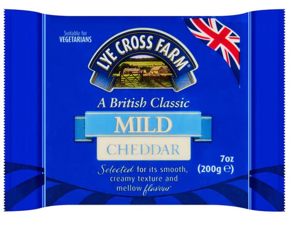 Lye Cross Farm Mild White Cheddar Cheese 200G