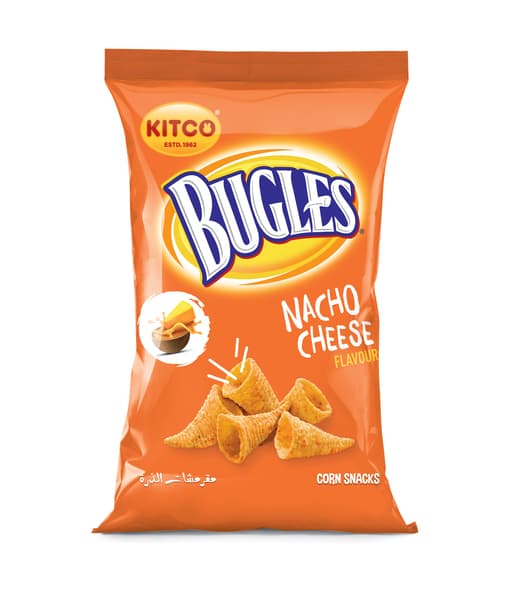 Kitco Bugles Nacho Cheese Corn Snacks 150G