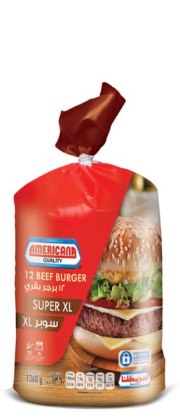 Americana Beef Burger Super Xl 1360G