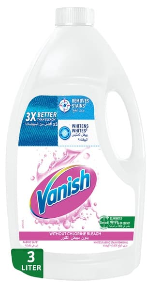 Vanish For Whites Fabric Stain Remover 3L