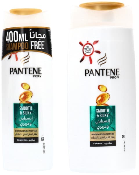 Pantene Pro V Smooth & Silky Shampoo 700Ml + 400Ml