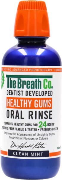 The Breath Co. Healthy Gums Clean Mint Oral Rinse 500Ml