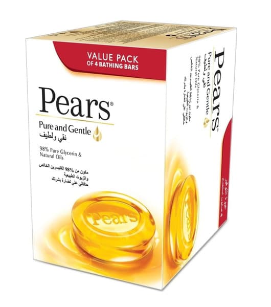 Pears Pure & Gentle Soap 4 x 125g