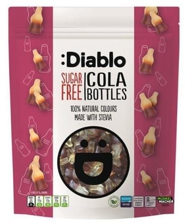 Diablo Sugar Free Cola Bottle Jellies 75G